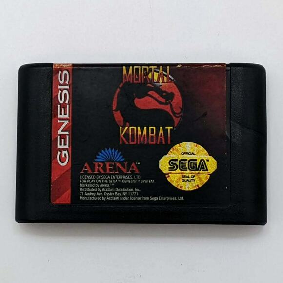 Sega Genesis Video Game Lot Mortal Kombat NBA All-Star Challenge - Picture 8 of 10